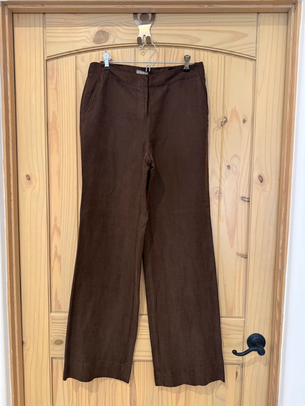 💛💛 GORGEOUS Brown Silk Linen Blend Wide Leg J. Jill Pants